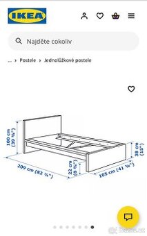 Postel MALM z IKEA