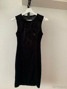 Vánoční sametové černé šaty pro dívku vel. XS 34