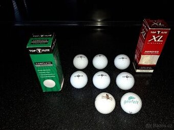 Zcela nové golfové míčky, 8 ks - levně