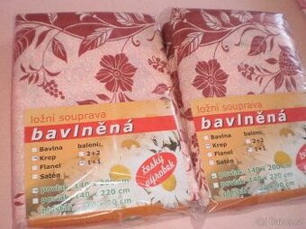 povlečení  krepové  - 2 komplety - ++NOVÉ++