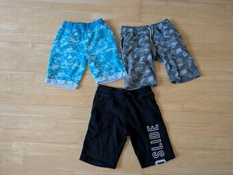 Chlapecké kraťasy 3 ks vel.146-158