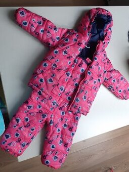 Dívčí zimní bunda a kalhoty 92