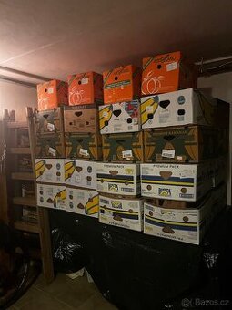 Banánové krabice, ideální na stěhování a skladování věcí