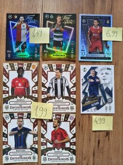 Predám fotbalové kartičky