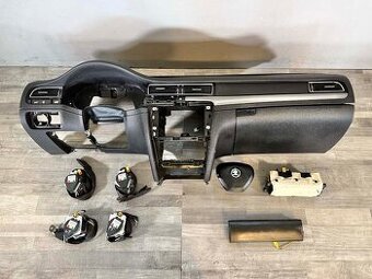 ŠKODA SUPERB 2 FACELIFT palubní deska + pásy + airbagy