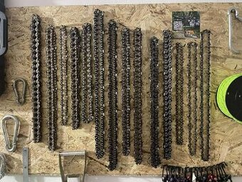 Prodám pilové řetězy na motorovou pilu – cca 30 ks