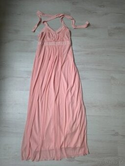 Dlouhé růžové šaty , Body flirt , velikost 36/38