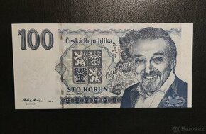 Karel Gott, 100 korun , série MM00101, Franck Medina