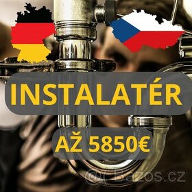 INSTALATÉR/TOPENÁŘ - Německo - Mnichov až 5850€/měs