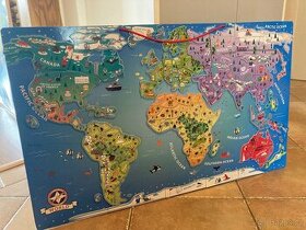 Magnetické puzzle mapa Lidl