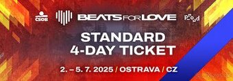 2x celofestivalová vstupenka na B4L (Beats for love)
