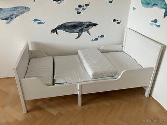 Prodám dětskou postýlku Ikea prodlužovací Sundvik s matrací