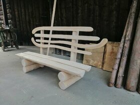 Masivní lavička 170 cm.
