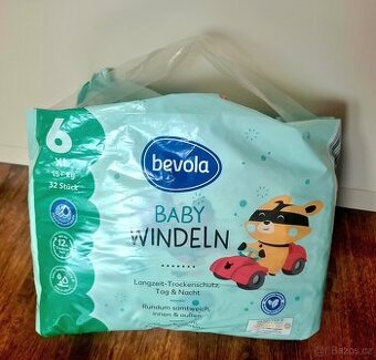 Dětské jednorázové plíny 15+ kg (XL, 6)