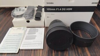 Sigma 105mm f1.4mm Nikon bajonet