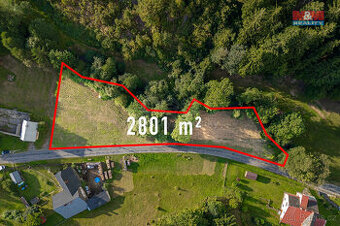 Prodej pozemku k bydlení, 2801 m², Červená Voda