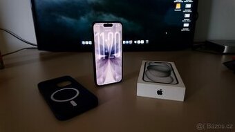 iPhone 15 128GB - krabička, záruka, TOP STAV