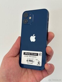 iPhone 12 mini - 64GB, 100% Baterie - 6M Záruka