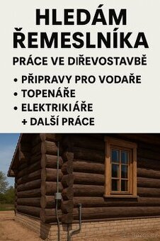Hledám šikovného řemeslníka pro práce v dřevostavbě