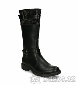 Černé dívčí kozačky vel. 36