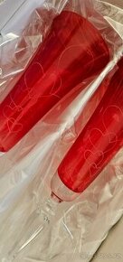 Sada 2 broušených skleniček