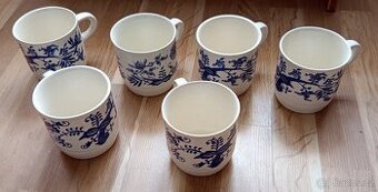 Velké hrnky "kafáče" s cibulovým motivem - 6 ks.