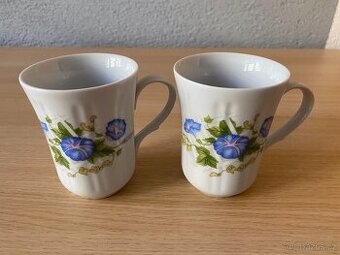 Porcelánové retro karlovarské hrnky - 250 ml, 2 ks