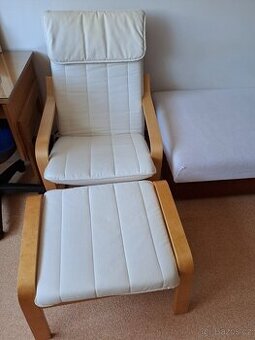 Křeslo s podnožkou