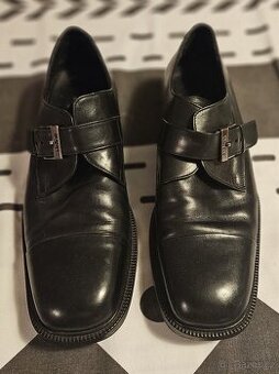 Prodám pánské černé kožené boty Kenzo, vel. 9 1/2