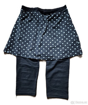 nové 3/4 legíny se sukní černé Nicebelly, S