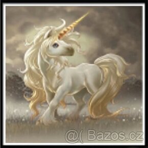 Jednorožec - diamantové malování