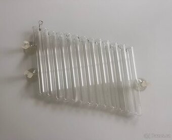 Skleněná závěsná dekorační lahvička