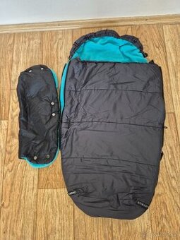 Zimní fusak Emitex + rukávník na madlo kočáru