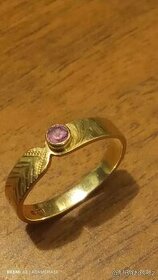 Zlatý prsten 14karátový
