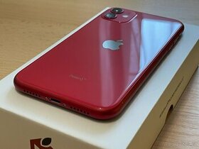 Apple iPhone 11 128GB - (PRODUCT) RED,  ZÁRUKA, HEZKÝ STAV