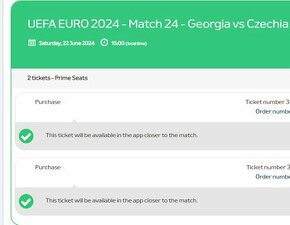 Lístky EURO 2024 Gruzie vs Česká republika