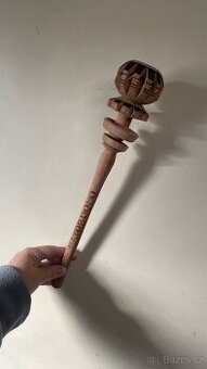 Ručně vyráběný dřevěný šlehač na kakao (Molinillo) - 1