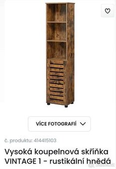 Vysoká koupelnová skříňka