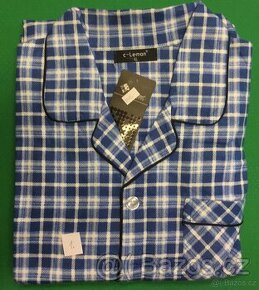 Flanelová pyžama pro chladné noci vel. M, L,XL,2XL, 3XL, 4XL