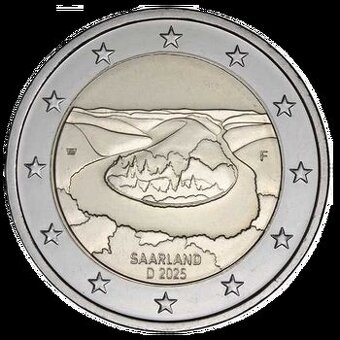 2 euro Německo 2025 Sársko / Saarland UNC - NOVÁ