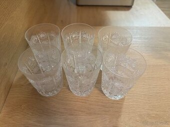 Prodám - broušené sklenice - sada 6 ks