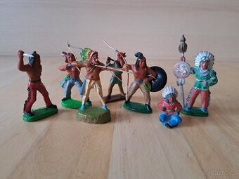 Plastové figurky Indiáni, kovbojové, vojáci - 80. léta