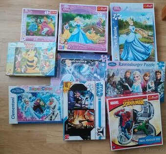 Prodám dětské puzzle dohromady po domluvě lze i zvlášť