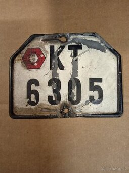 Dobová SPZ Jawa 50 pionýr