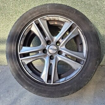 Litá kola Ultimate 5x100 Škoda Fabia II letní pneu