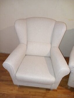 KLIPOS křeslo SS02 – bílá káva