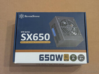 SilverStone SX650-G (modulární zdroj SFX, 650 W, 80+ Gold)