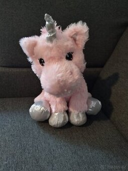 Plyšák jednorožec sedící