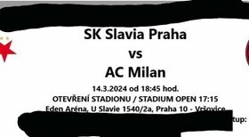 2listky Slavia Praha - AC Milán