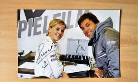Susie a Toto Wolff velké foto 20x30 s originálním autogramy